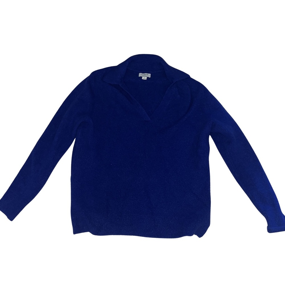 J. Crew V-Neck Sweater in Rich Blue